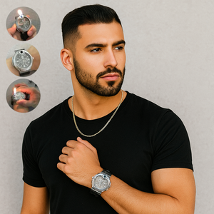 RELOJ CON ENCENDEDOR BRIKET DE LLAMA