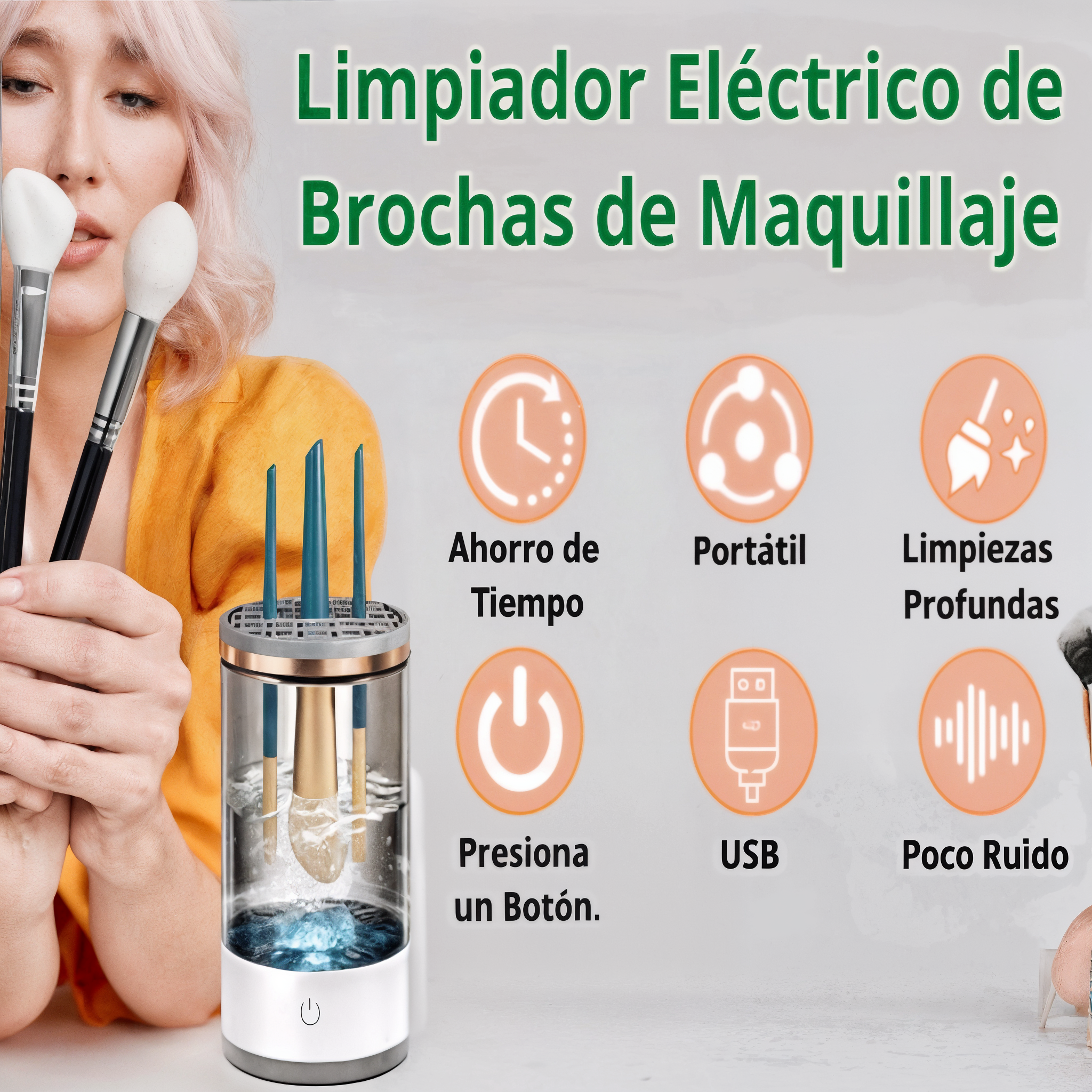 Lavadora De Brochas De Maquillaje usb